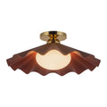 KUZCO LIGHTING INC, FURROW SEMI-FLUSH MOUNTS, SEMI FLUSH MOUNT LIGHT