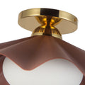 KUZCO LIGHTING INC, FURROW SEMI-FLUSH MOUNTS, SEMI FLUSH MOUNT LIGHT