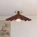 KUZCO LIGHTING INC, FURROW SEMI-FLUSH MOUNTS, SEMI FLUSH MOUNT LIGHT