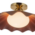 KUZCO LIGHTING INC, FURROW SEMI-FLUSH MOUNTS, SEMI FLUSH MOUNT LIGHT