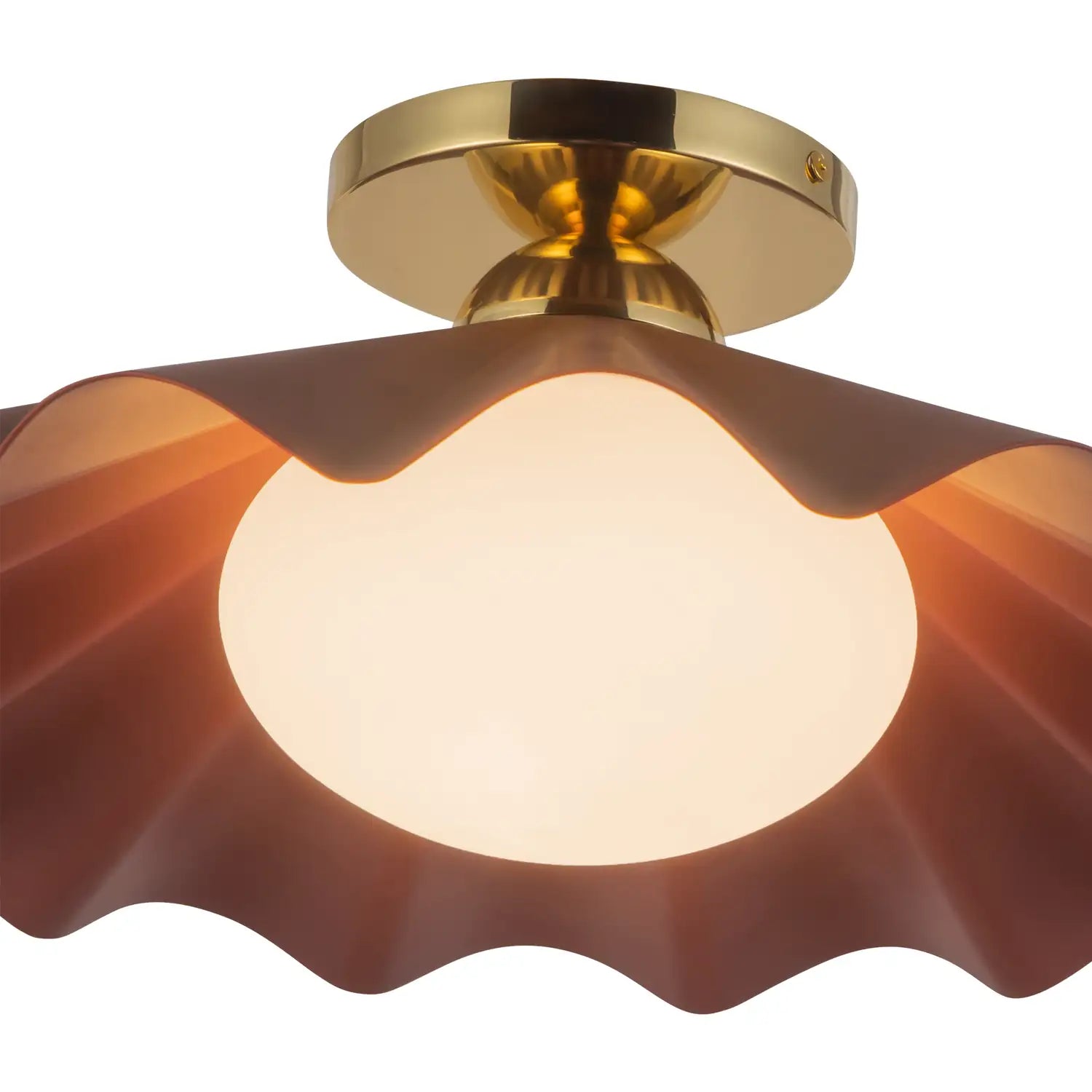 KUZCO LIGHTING INC, FURROW SEMI-FLUSH MOUNTS, SEMI FLUSH MOUNT LIGHT