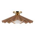 KUZCO LIGHTING INC, FURROW SEMI-FLUSH MOUNTS, SEMI FLUSH MOUNT LIGHT
