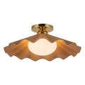 KUZCO LIGHTING INC, FURROW SEMI-FLUSH MOUNTS, SEMI FLUSH MOUNT LIGHT