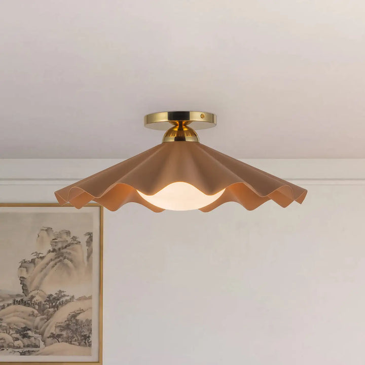 KUZCO LIGHTING INC, FURROW SEMI-FLUSH MOUNTS, SEMI FLUSH MOUNT LIGHT