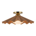 KUZCO LIGHTING INC, FURROW SEMI-FLUSH MOUNTS, SEMI FLUSH MOUNT LIGHT
