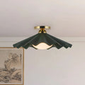KUZCO LIGHTING INC, FURROW SEMI-FLUSH MOUNTS, SEMI FLUSH MOUNT LIGHT