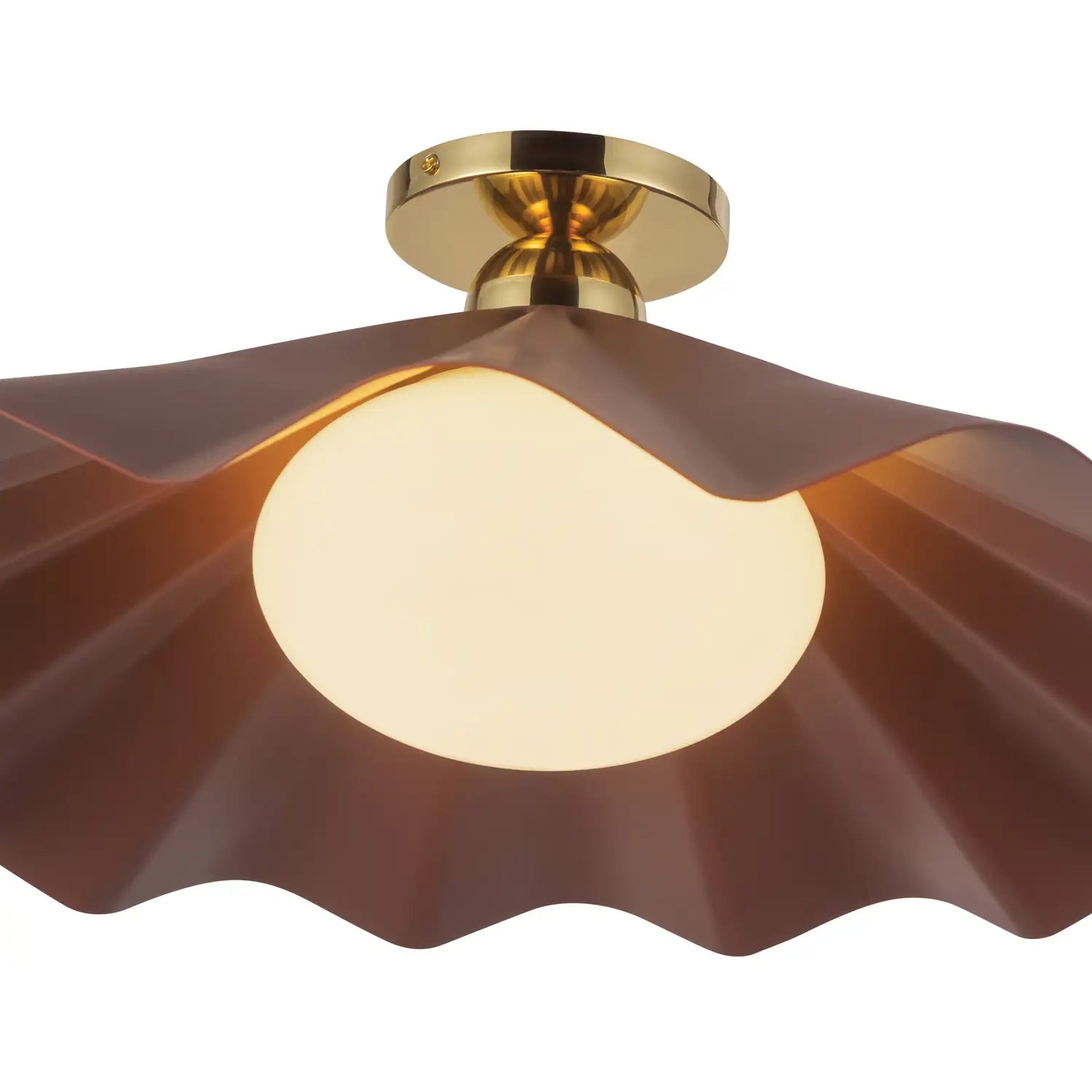 KUZCO LIGHTING INC, FURROW SEMI-FLUSH MOUNTS, SEMI FLUSH MOUNT LIGHT