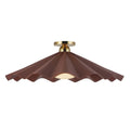 KUZCO LIGHTING INC, FURROW SEMI-FLUSH MOUNTS, SEMI FLUSH MOUNT LIGHT