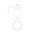 ALORA, FIORE SEMI-FLUSH MOUNTS, SEMI FLUSH MOUNT LIGHT