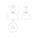 ALORA, WALDO SEMI-FLUSH MOUNTS, SEMI FLUSH MOUNT LIGHT