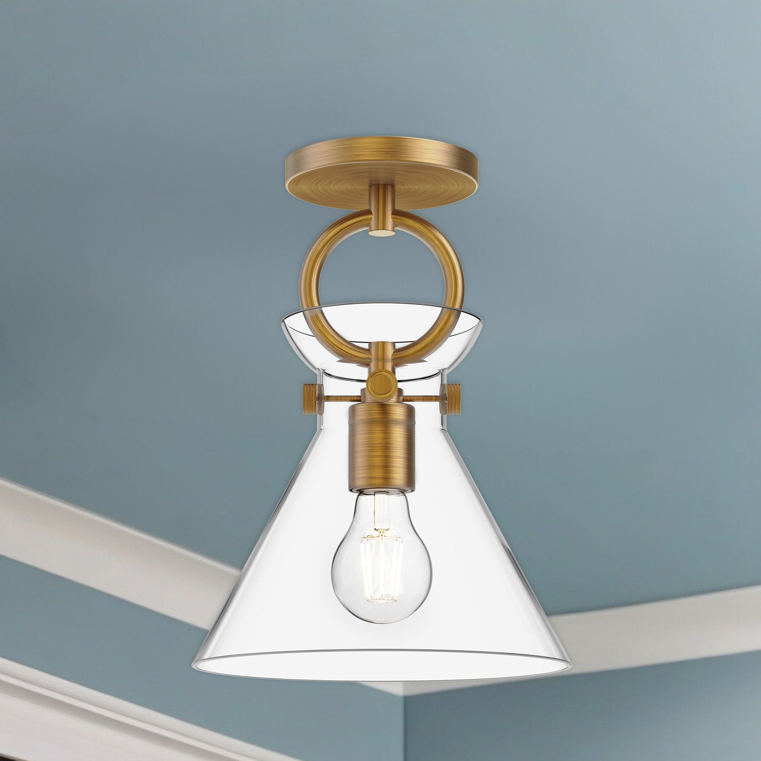 KUZCO LIGHTING INC, EMERSON SEMI-FLUSH MOUNTS, SEMI FLUSH MOUNT LIGHT
