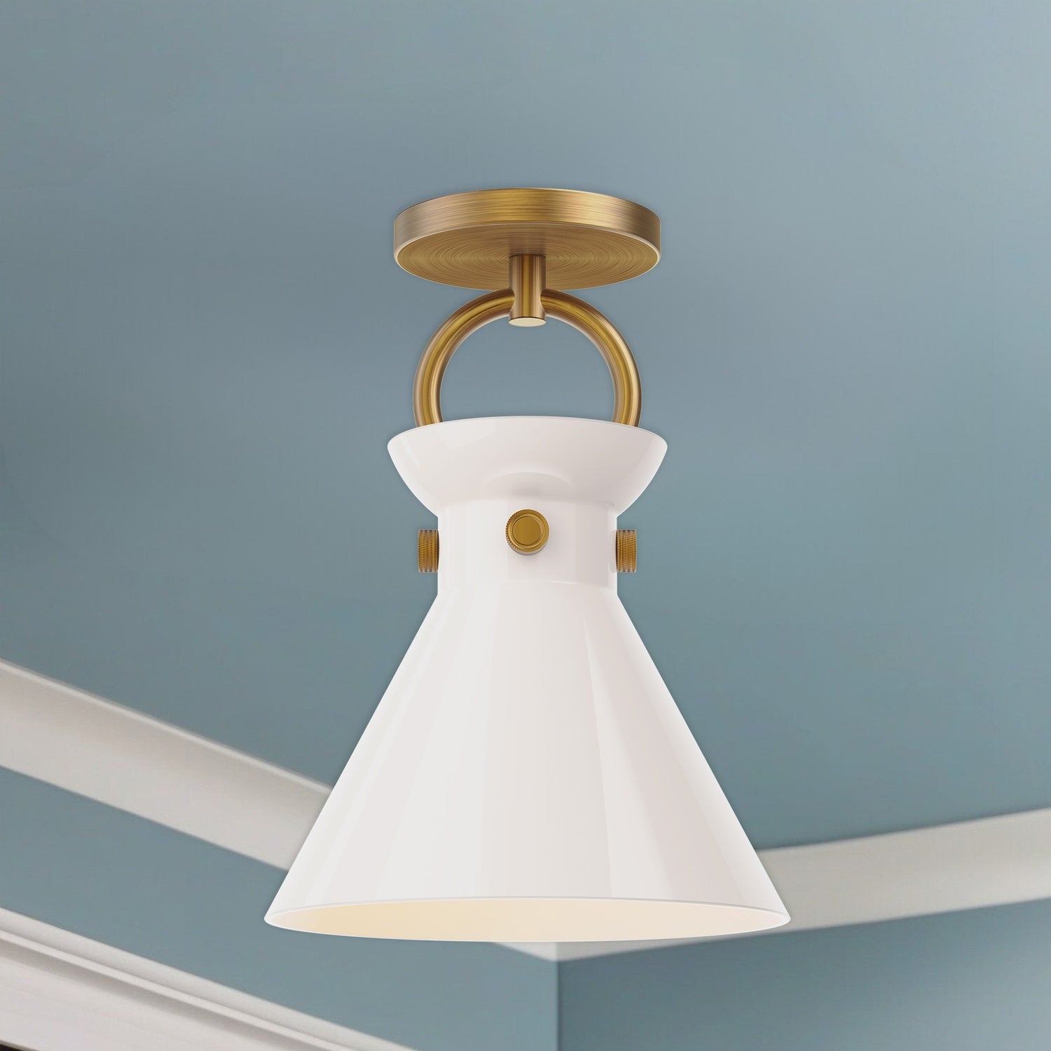 KUZCO LIGHTING INC, EMERSON SEMI-FLUSH MOUNTS, SEMI FLUSH MOUNT LIGHT