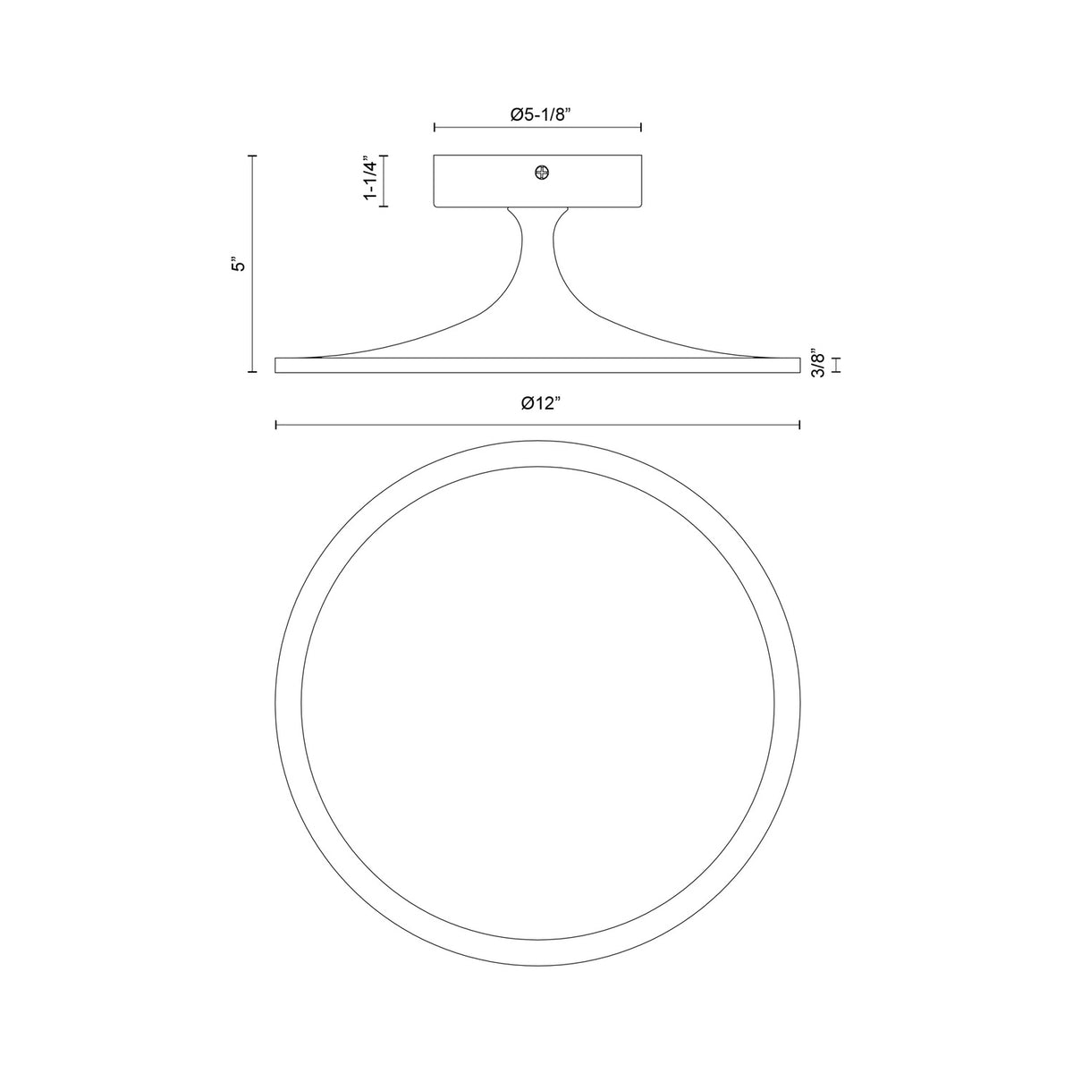 ALORA, ISSA SEMI-FLUSH MOUNTS, SEMI FLUSH MOUNT LIGHT