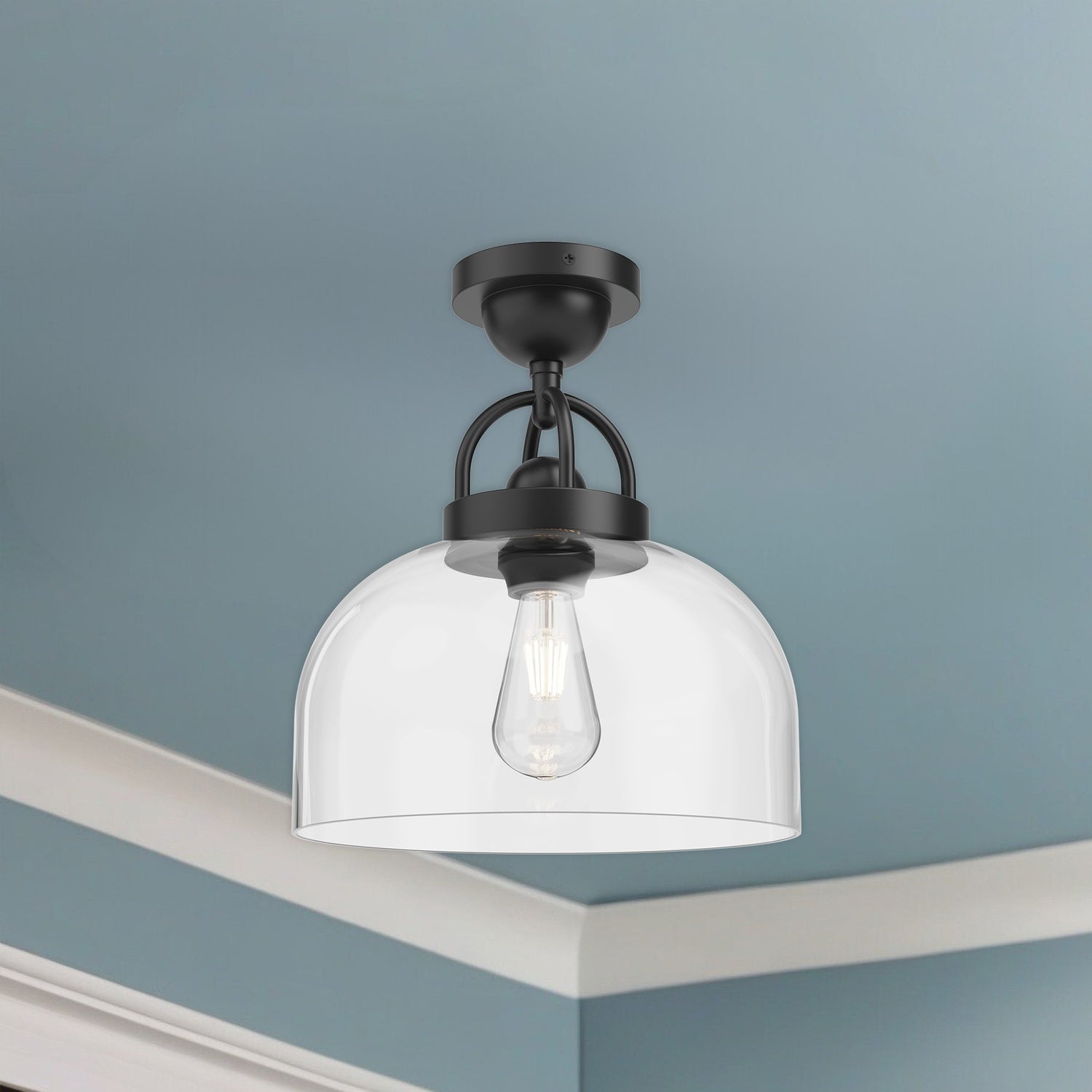 KUZCO LIGHTING INC, LANCASTER SEMI-FLUSH MOUNTS, SEMI FLUSH MOUNT LIGHT