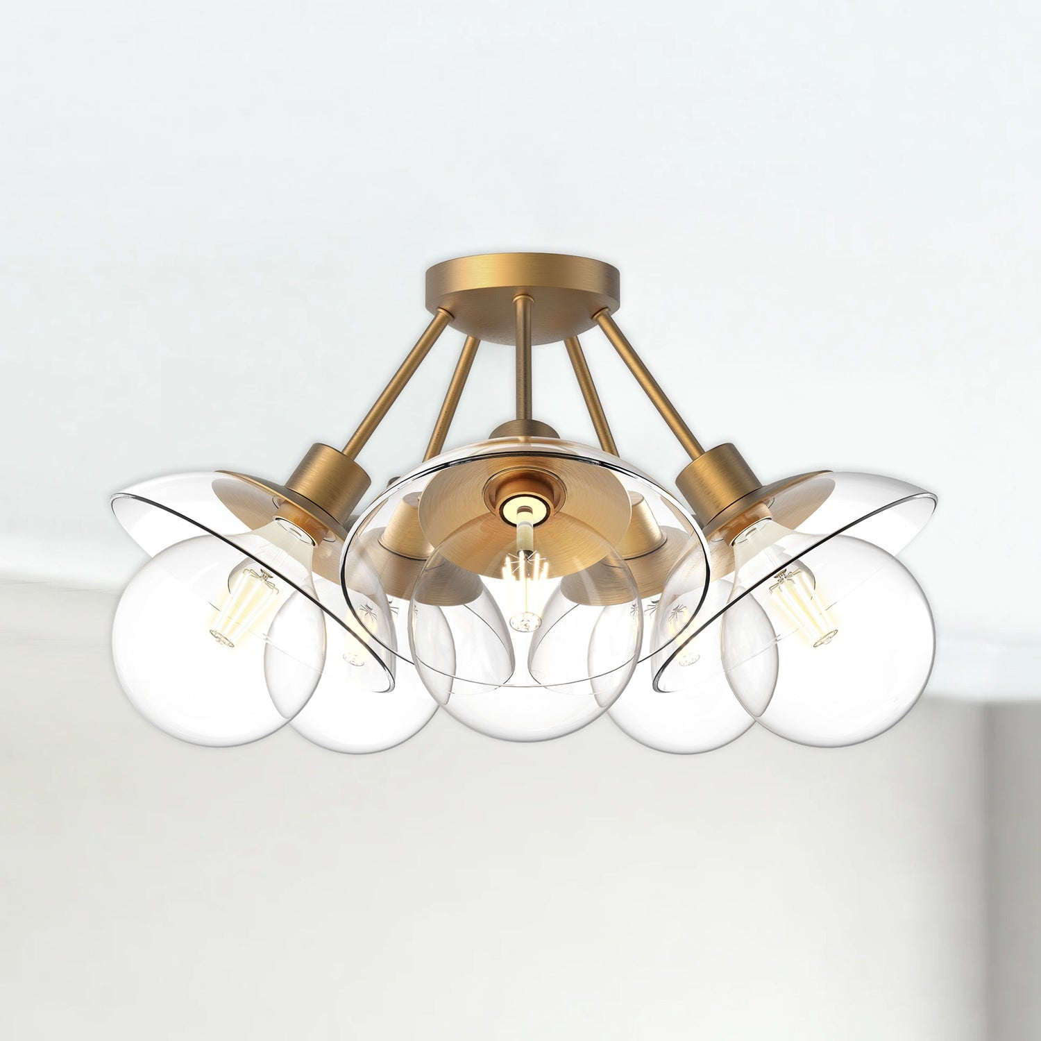 ALORA, FRANCESCA SEMI-FLUSH MOUNTS, SEMI FLUSH MOUNT LIGHT