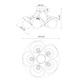 ALORA, FRANCESCA SEMI-FLUSH MOUNTS, SEMI FLUSH MOUNT LIGHT