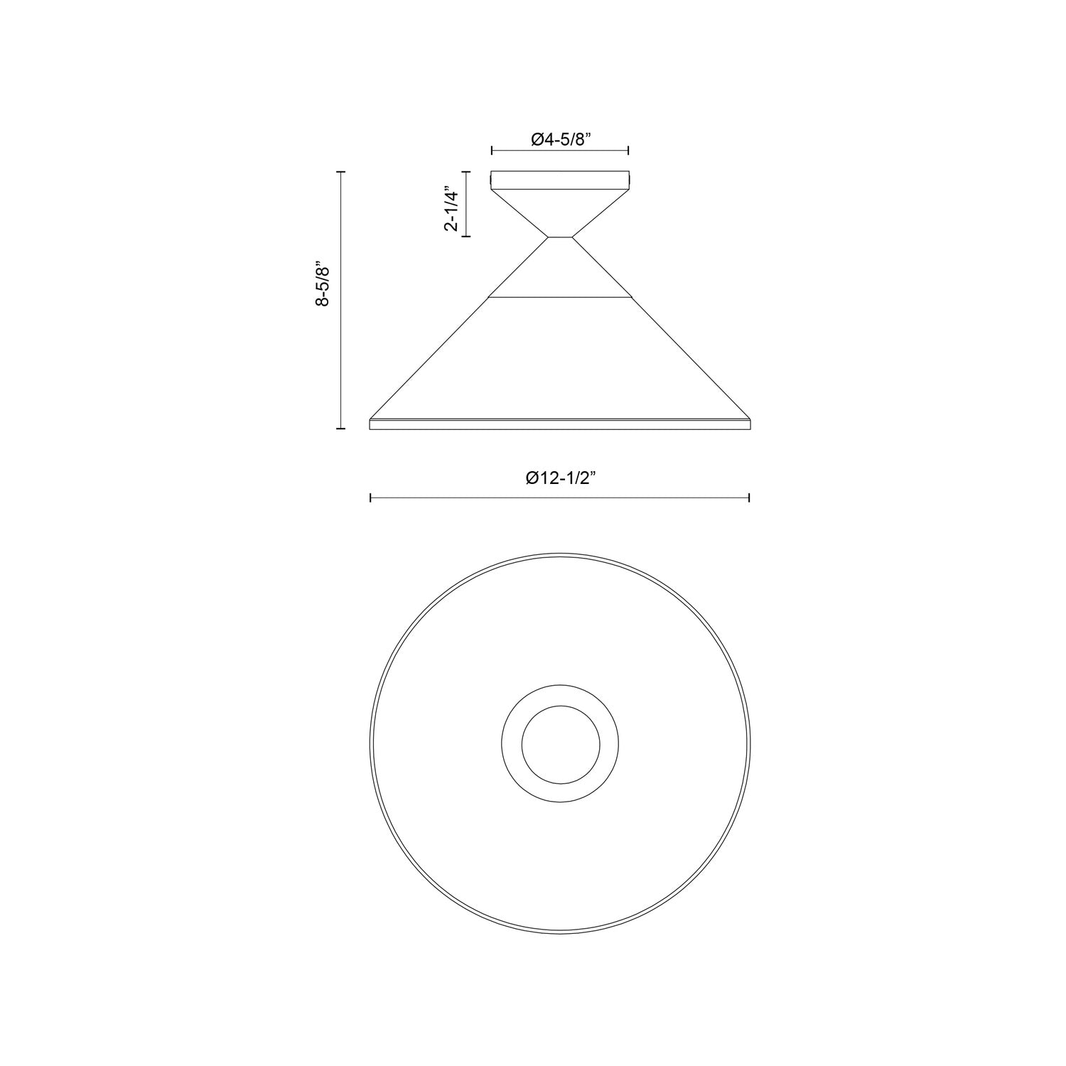 ALORA, MAUER SEMI-FLUSH MOUNTS, SEMI FLUSH MOUNT LIGHT