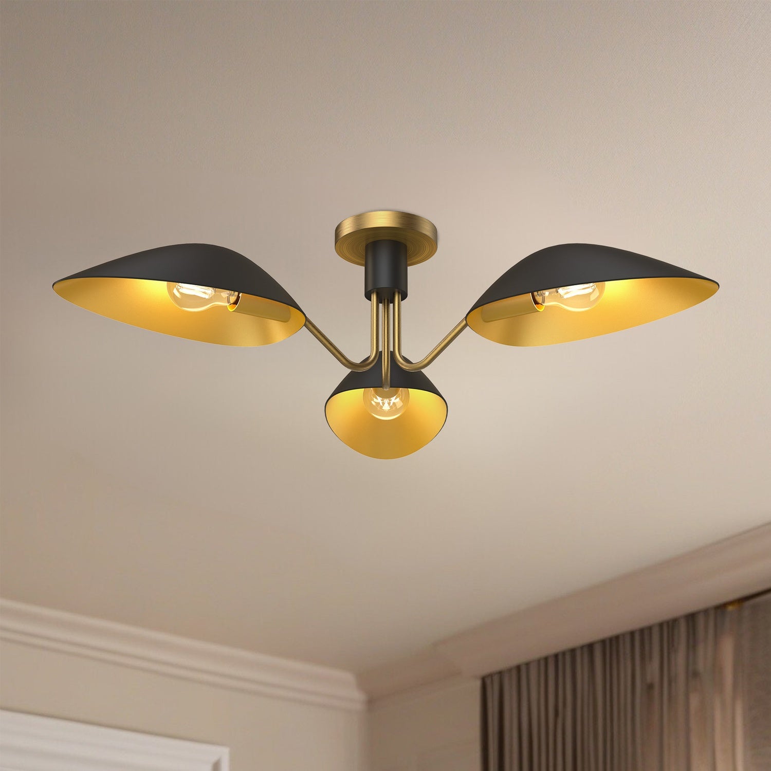KUZCO LIGHTING INC, OSCAR SEMI-FLUSH MOUNTS, SEMI FLUSH MOUNT LIGHT