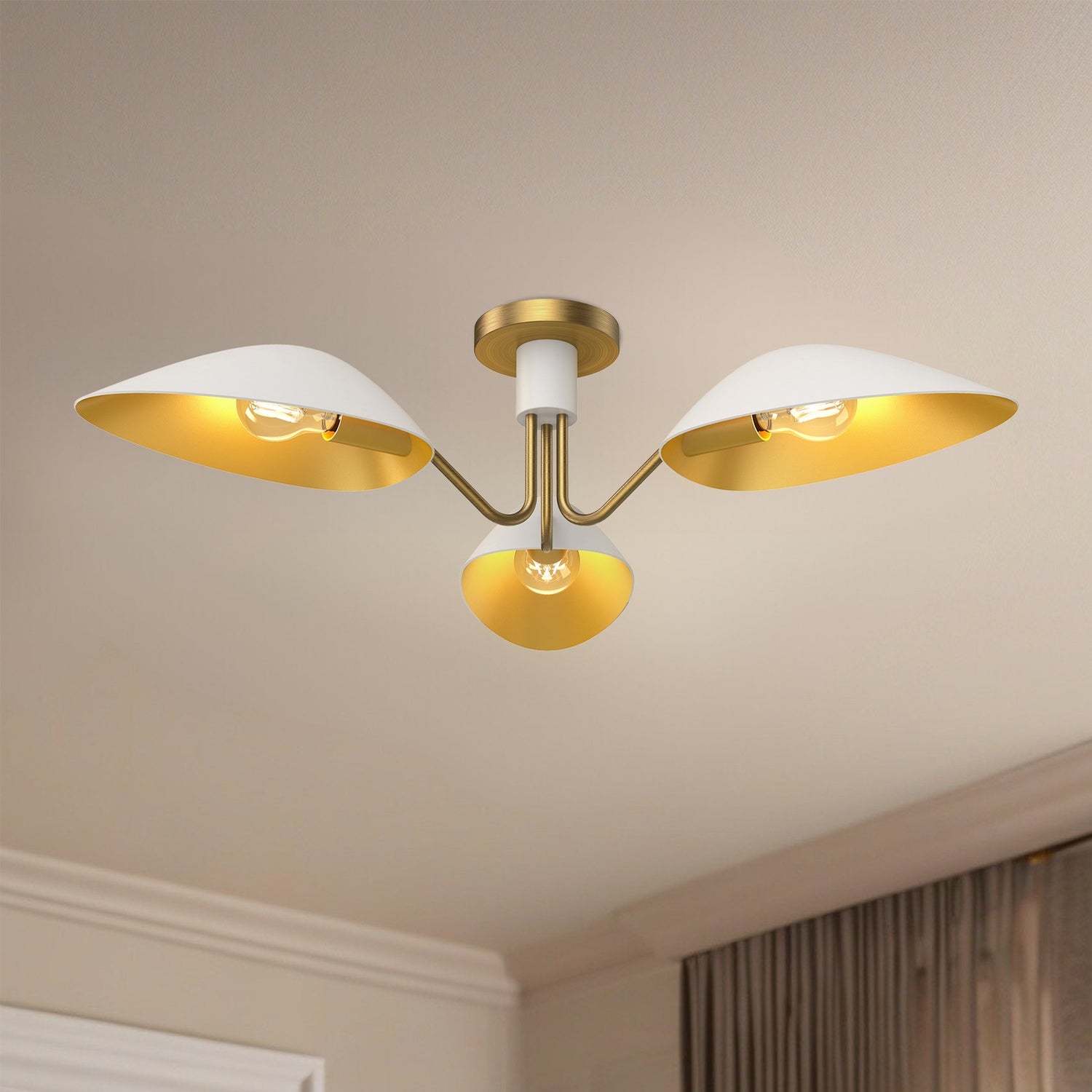 KUZCO LIGHTING INC, OSCAR SEMI-FLUSH MOUNTS, SEMI FLUSH MOUNT LIGHT