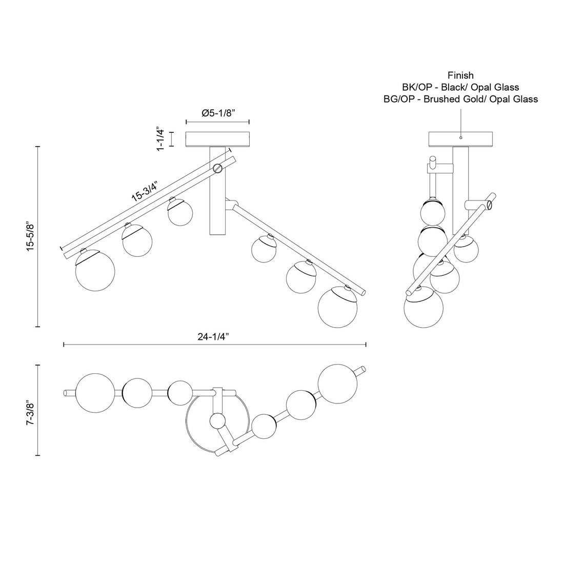 KUZCO LIGHTING INC SF55525-BG-OP ec7c7532-ec00-4939-9869-672b20f623fc