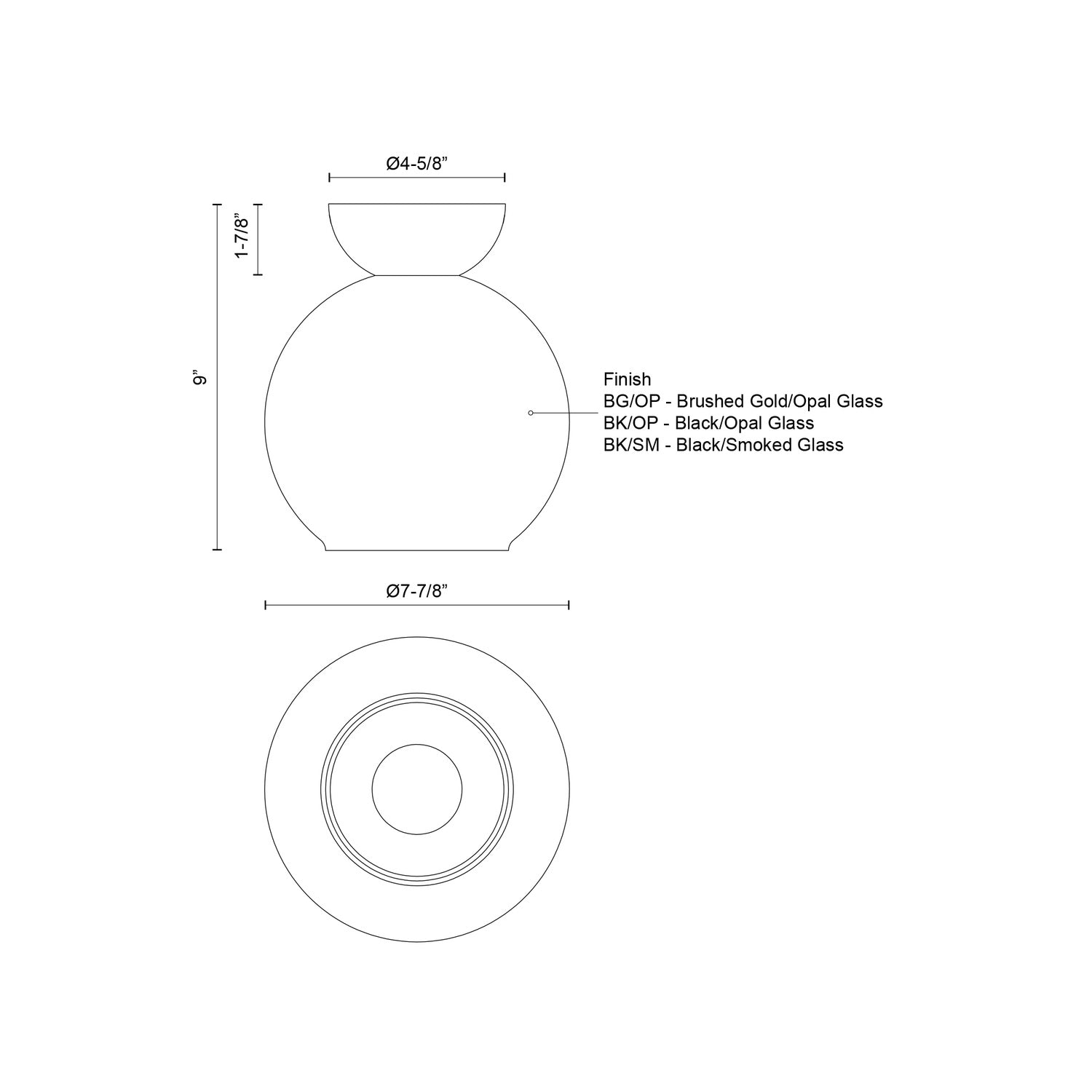 KUZCO LIGHTING INC, ARCADIA SEMI-FLUSH MOUNTS, SEMI FLUSH MOUNT LIGHT