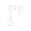 ALORA, CLAIRE SEMI-FLUSH MOUNTS, SEMI FLUSH MOUNT LIGHT
