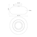 KUZCO LIGHTING INC, TRINITY SEMI-FLUSH MOUNTS, SEMI FLUSH MOUNT LIGHT