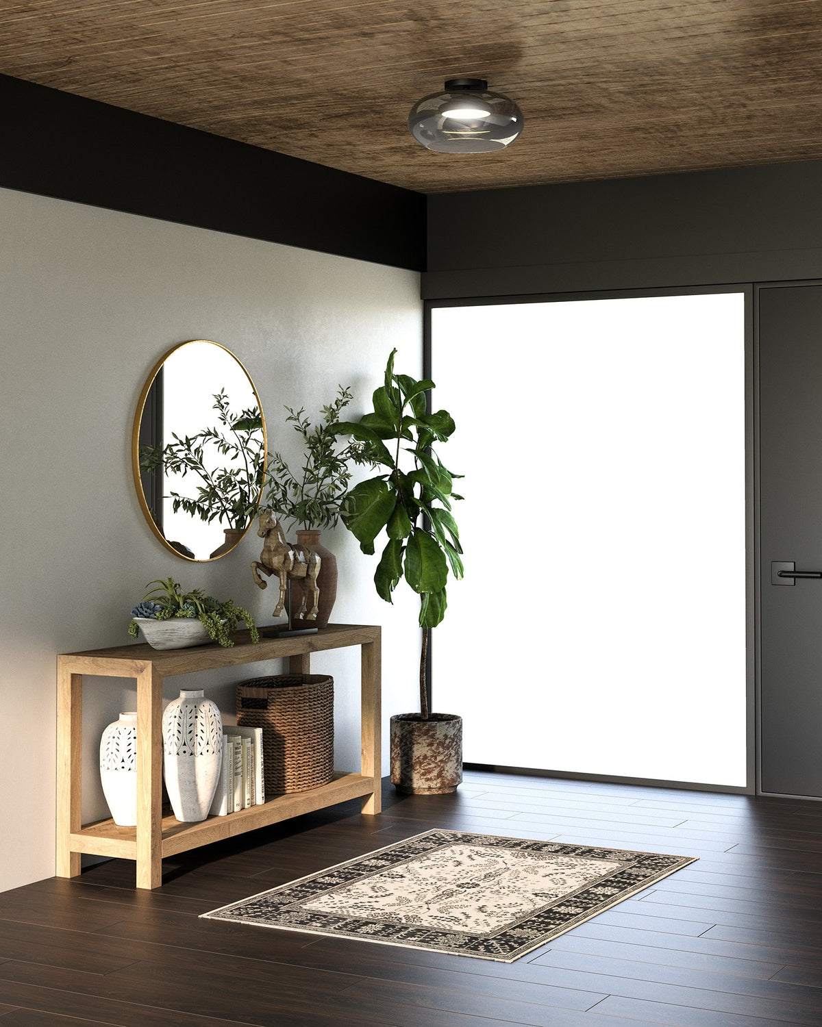 KUZCO LIGHTING INC, TRINITY SEMI-FLUSH MOUNTS, SEMI FLUSH MOUNT LIGHT