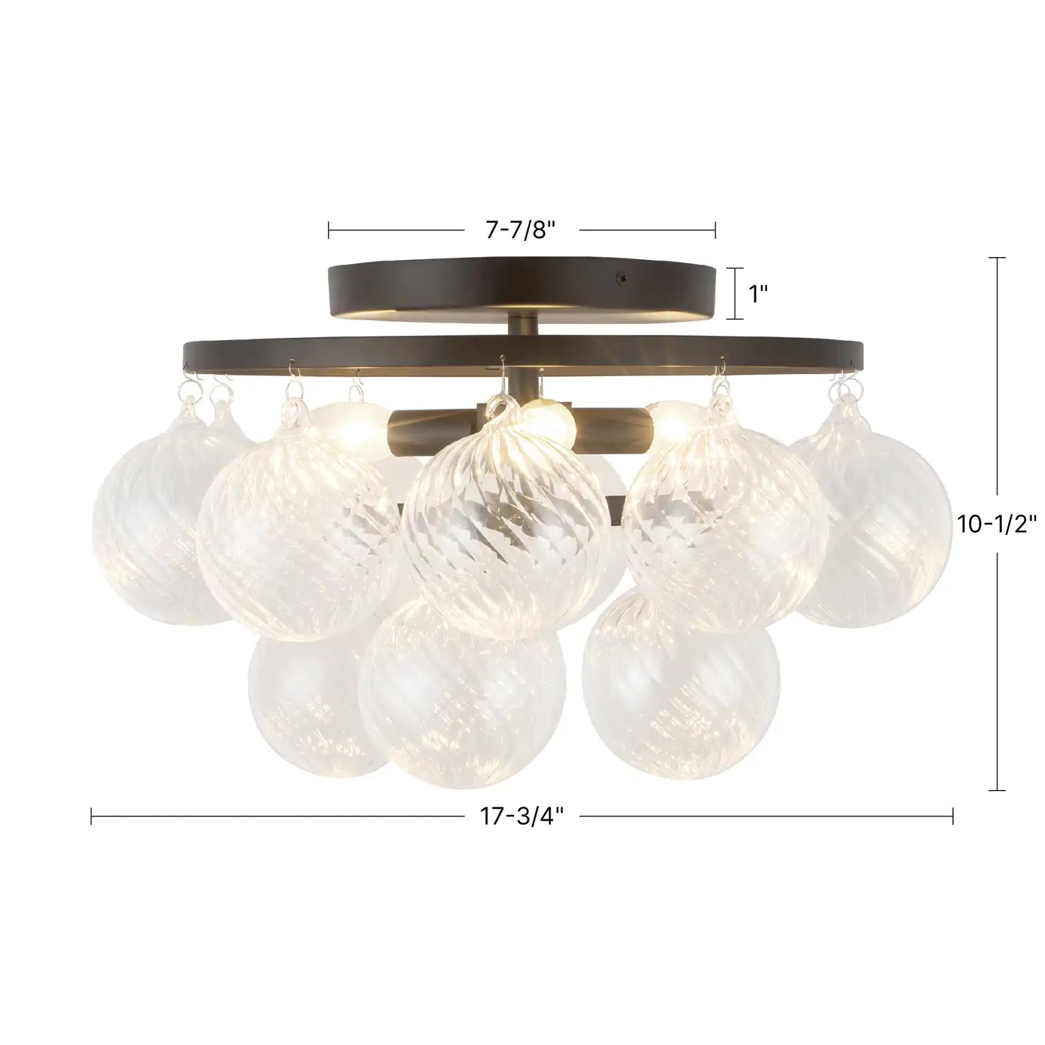KUZCO LIGHTING INC, FAYE SEMI-FLUSH MOUNTS, SEMI FLUSH MOUNT LIGHT