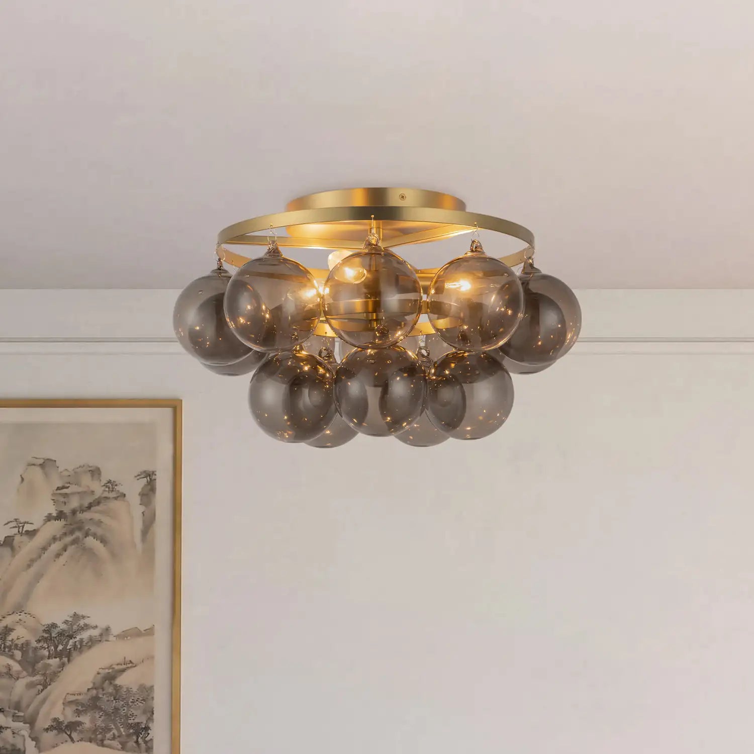 KUZCO LIGHTING INC, FAYE SEMI-FLUSH MOUNTS, SEMI FLUSH MOUNT LIGHT