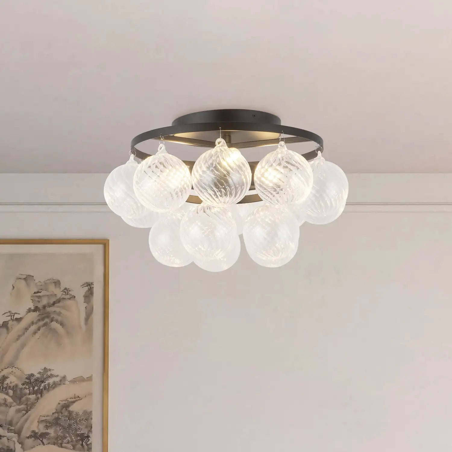 KUZCO LIGHTING INC, FAYE SEMI-FLUSH MOUNTS, SEMI FLUSH MOUNT LIGHT