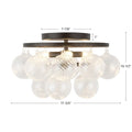 KUZCO LIGHTING INC, FAYE SEMI-FLUSH MOUNTS, SEMI FLUSH MOUNT LIGHT