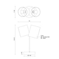 KUZCO LIGHTING INC, KEIKO TABLE LAMPS, DESK LAMPS
