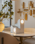 KUZCO LIGHTING INC, GYPSUM TABLE LAMPS, TABLE LAMPS