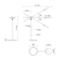 KUZCO LIGHTING INC, ROTAIRE TABLE LAMPS, DESK LAMPS
