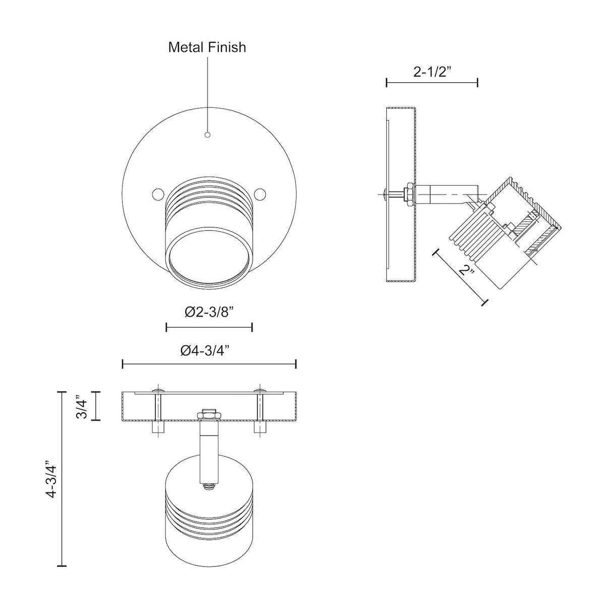 KUZCO LIGHTING INC LYRA TRACK LIGHTS - DO NOT SHOW ON WEBSITE