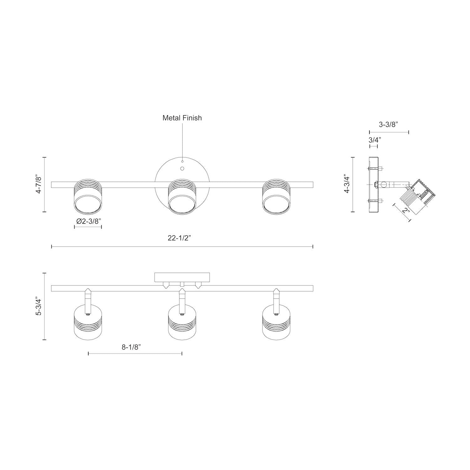 KUZCO LIGHTING INC LYRA TRACK LIGHTS - DO NOT SHOW ON WEBSITE
