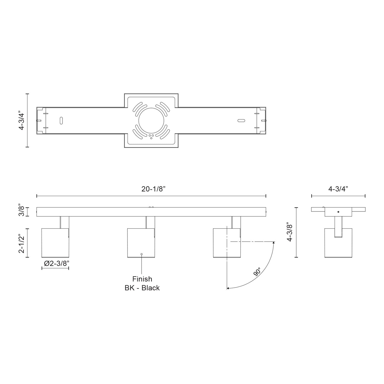 KUZCO LIGHTING INC ARNOLD TRACK LIGHTS - DO NOT SHOW ON WEBSITE