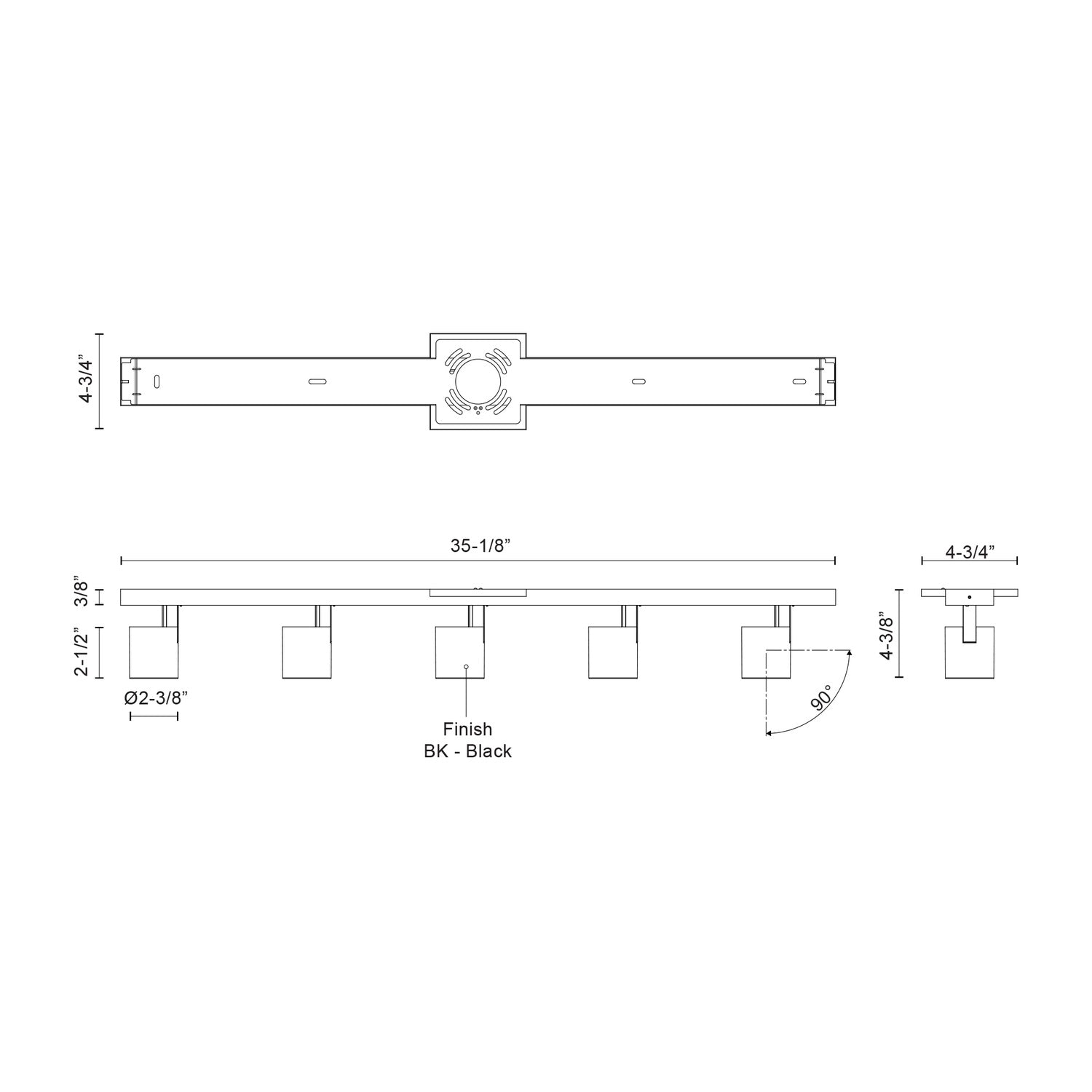 KUZCO LIGHTING INC ARNOLD TRACK LIGHTS - DO NOT SHOW ON WEBSITE