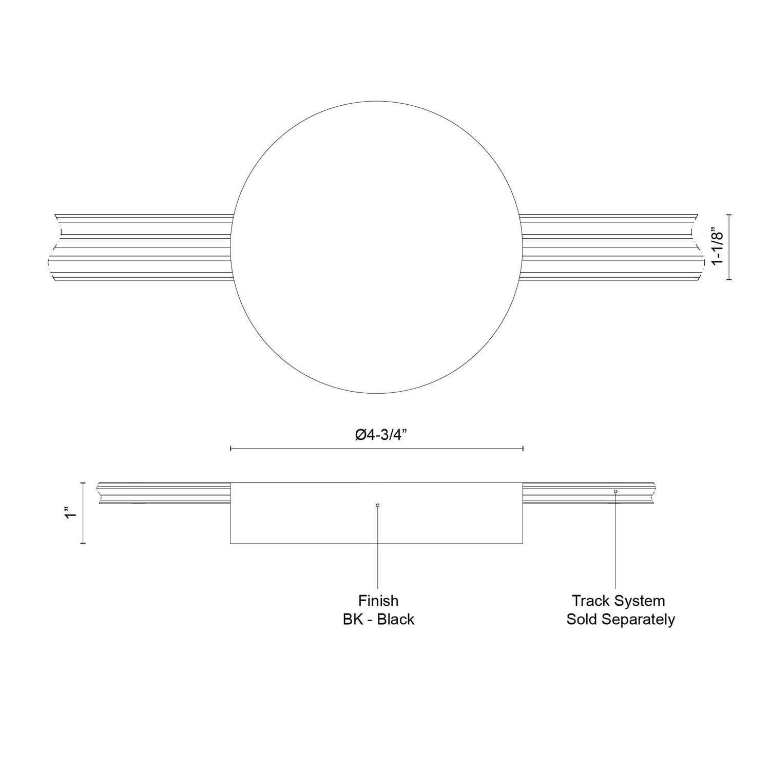 KUZCO LIGHTING INC TRILO TRACK TRILO TRACK CANOPY AND DRIVER COVER - DO NOT SHOW ON WEBSITE