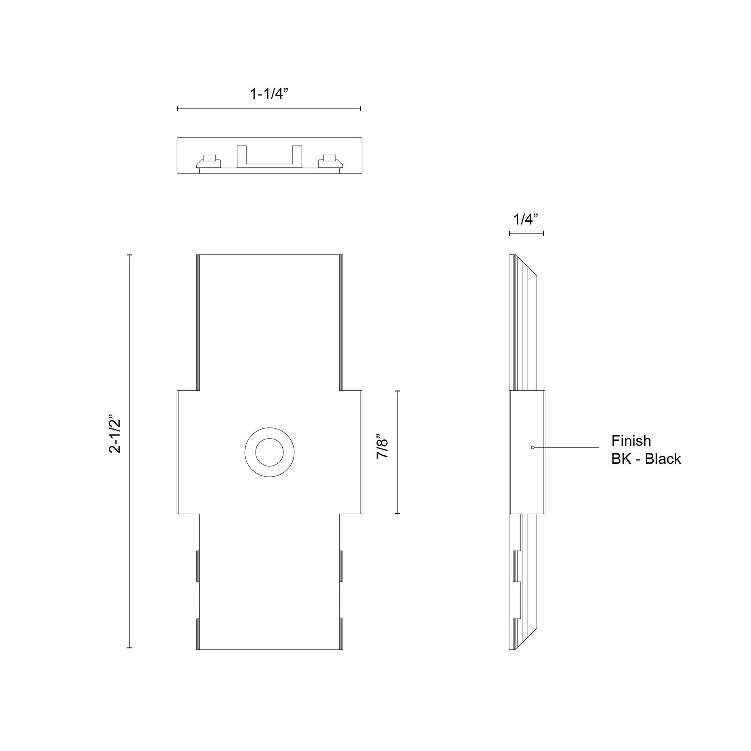 KUZCO LIGHTING INC TRILO TRACK TRILO TRACK CONNECTOR - DO NOT SHOW ON WEBSITE