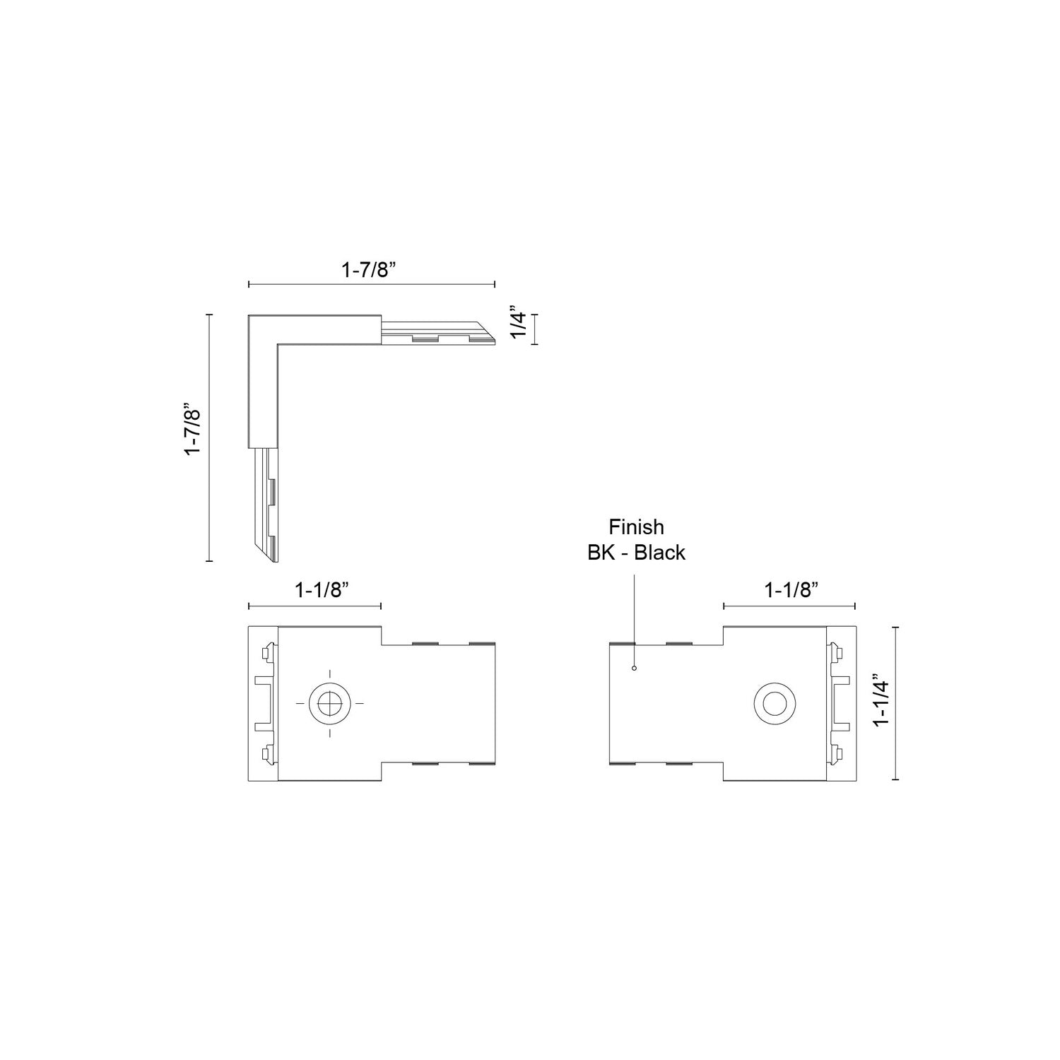 KUZCO LIGHTING INC TRILO TRACK TRILO TRACK CONNECTOR - DO NOT SHOW ON WEBSITE