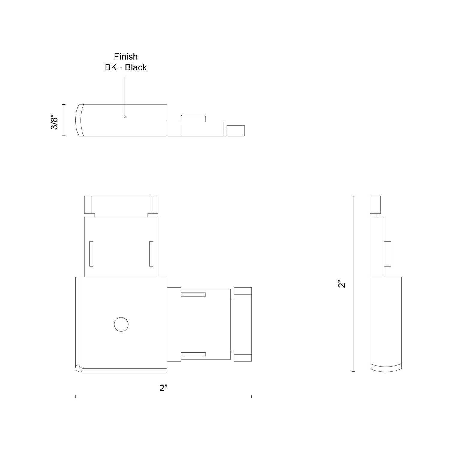 KUZCO LIGHTING INC TRILO TRACK TRILO TRACK CONNECTOR - DO NOT SHOW ON WEBSITE