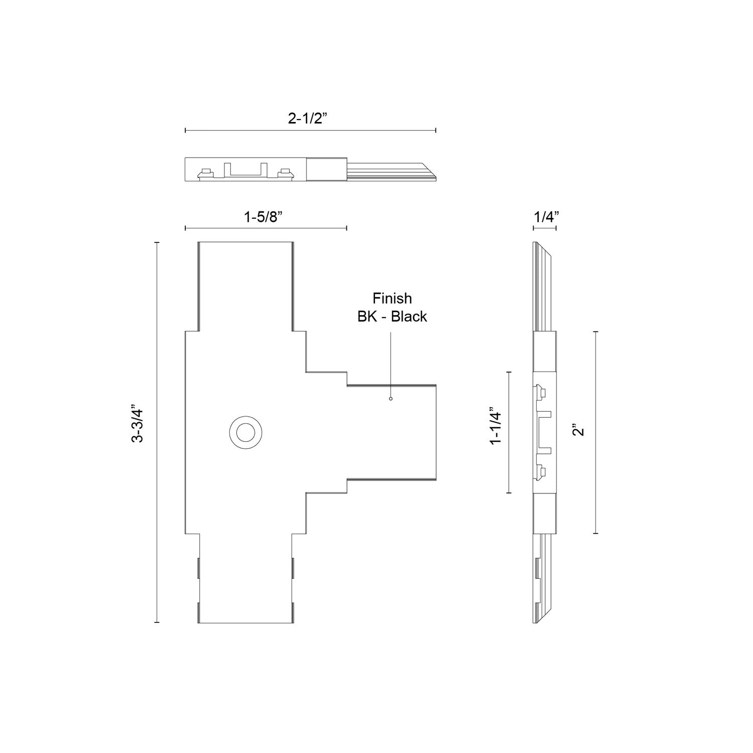KUZCO LIGHTING INC TRILO TRACK TRILO TRACK CONNECTOR - DO NOT SHOW ON WEBSITE