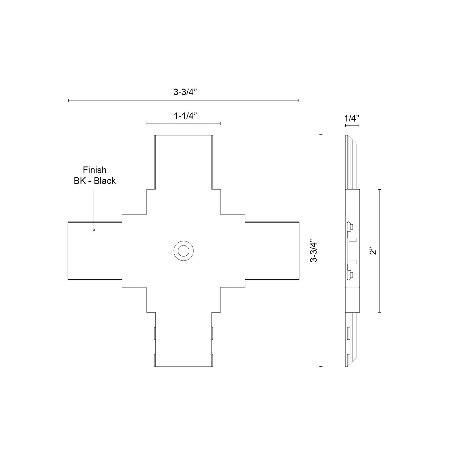 KUZCO LIGHTING INC TRILO TRACK TRILO TRACK CONNECTOR - DO NOT SHOW ON WEBSITE