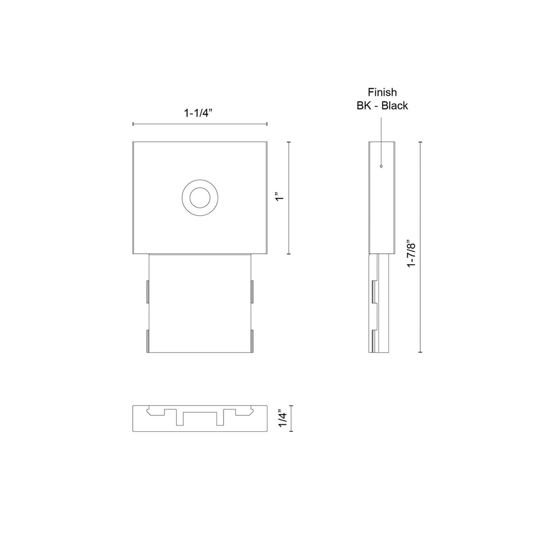KUZCO LIGHTING INC TRILO TRACK TRILO TRACK CONNECTOR | TRC989910-WH - DO NOT SHOW ON WEBSITE