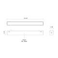 KUZCO LIGHTING INC JAREN TRILO TRACK LIGHT BAR - DO NOT SHOW ON WEBSITE