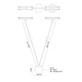 KUZCO LIGHTING INC FARIA TRILO TRACK PENDANT - DO NOT SHOW ON WEBSITE