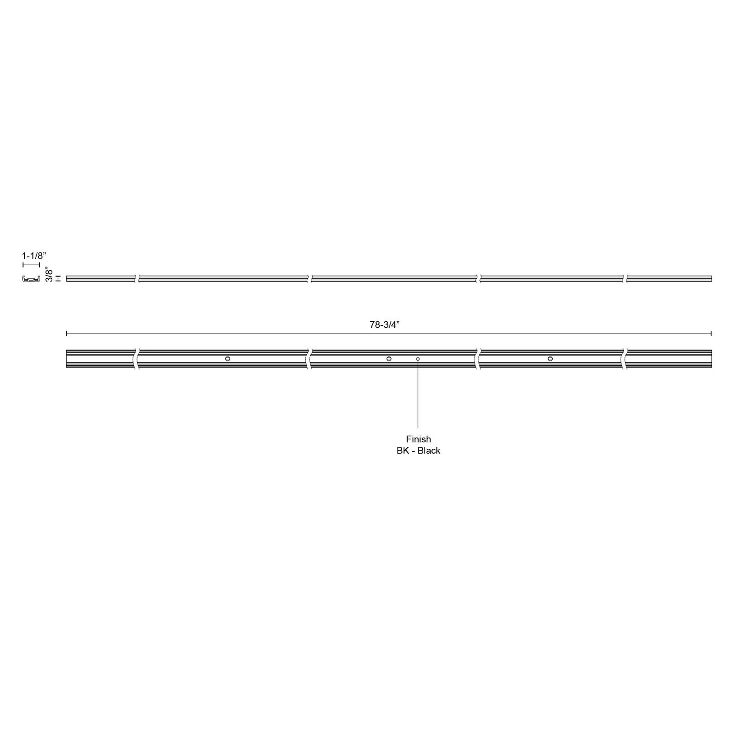 KUZCO LIGHTING INC TRILO TRACK TRILO TRACK RAIL - DO NOT SHOW ON WEBSITE
