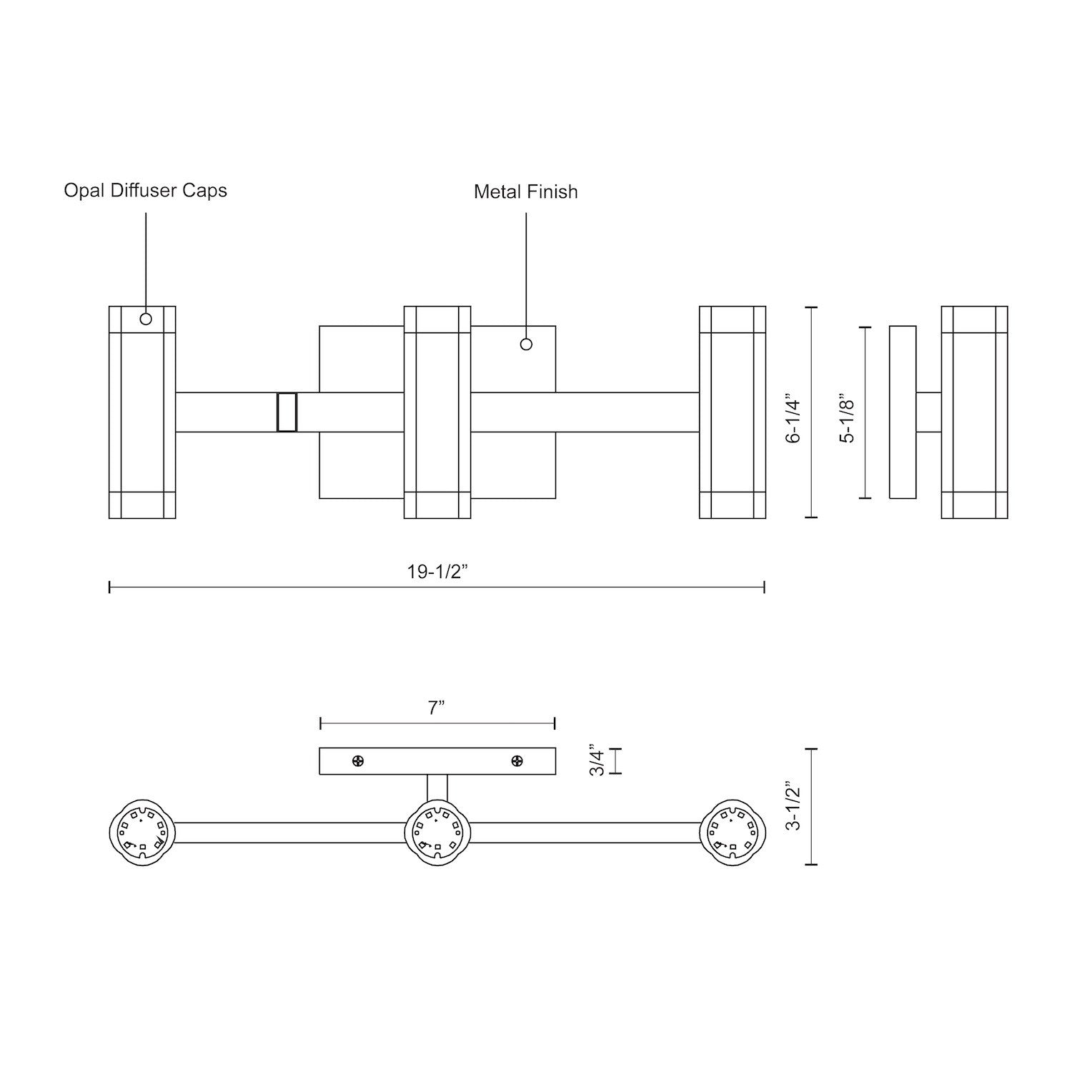 KUZCO LIGHTING INC, BRAZEN VANITY LIGHTS, VANITY LIGHT
